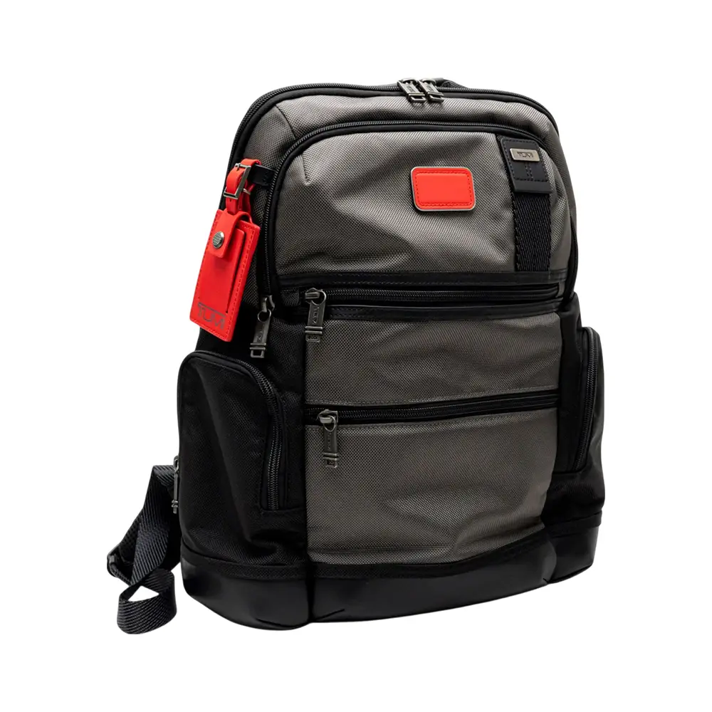 Tumi Parrish Backpack Canvas Grey Red Tag – voilà.id