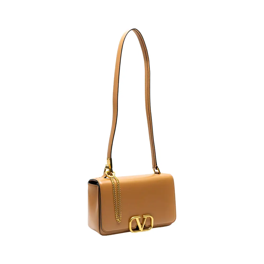 ショルダーバッグ・ポシェット VALENTINO Camel leather VLogo handbag (4W2B0N14LFN KEL) Vlogo leather crossbody bag Valentino Garavani Camel in