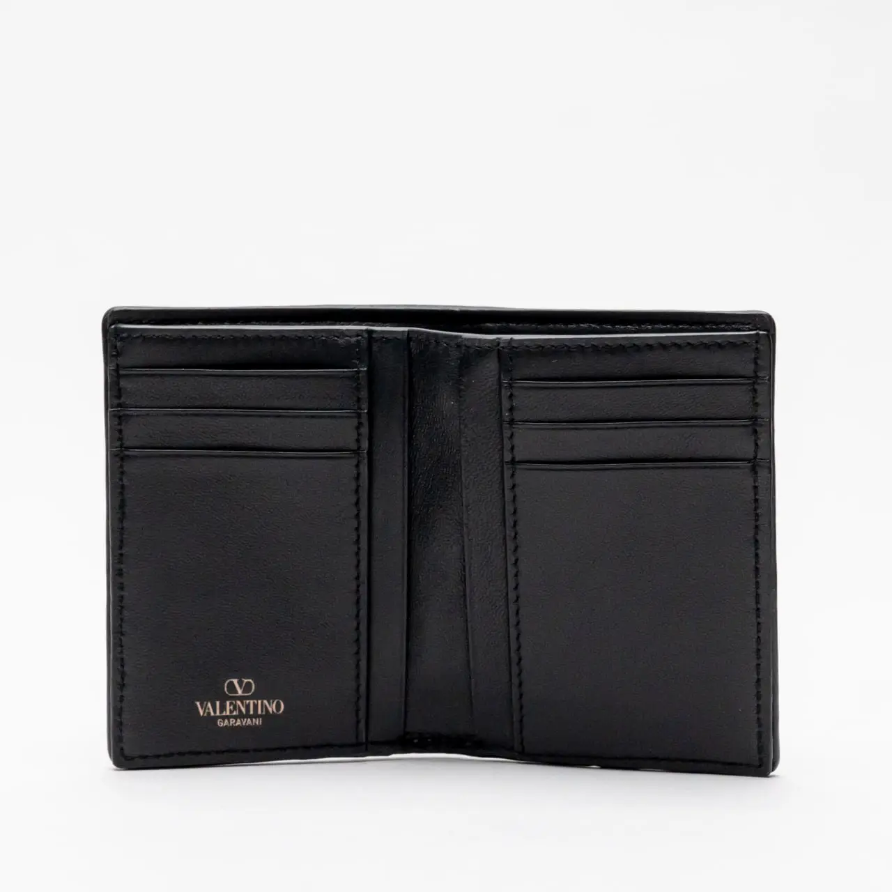 【VALENTINO】TOILE ICONOGRAPHE CARD WALLET Toile Iconographe Cardholder With Leather Details for Man in