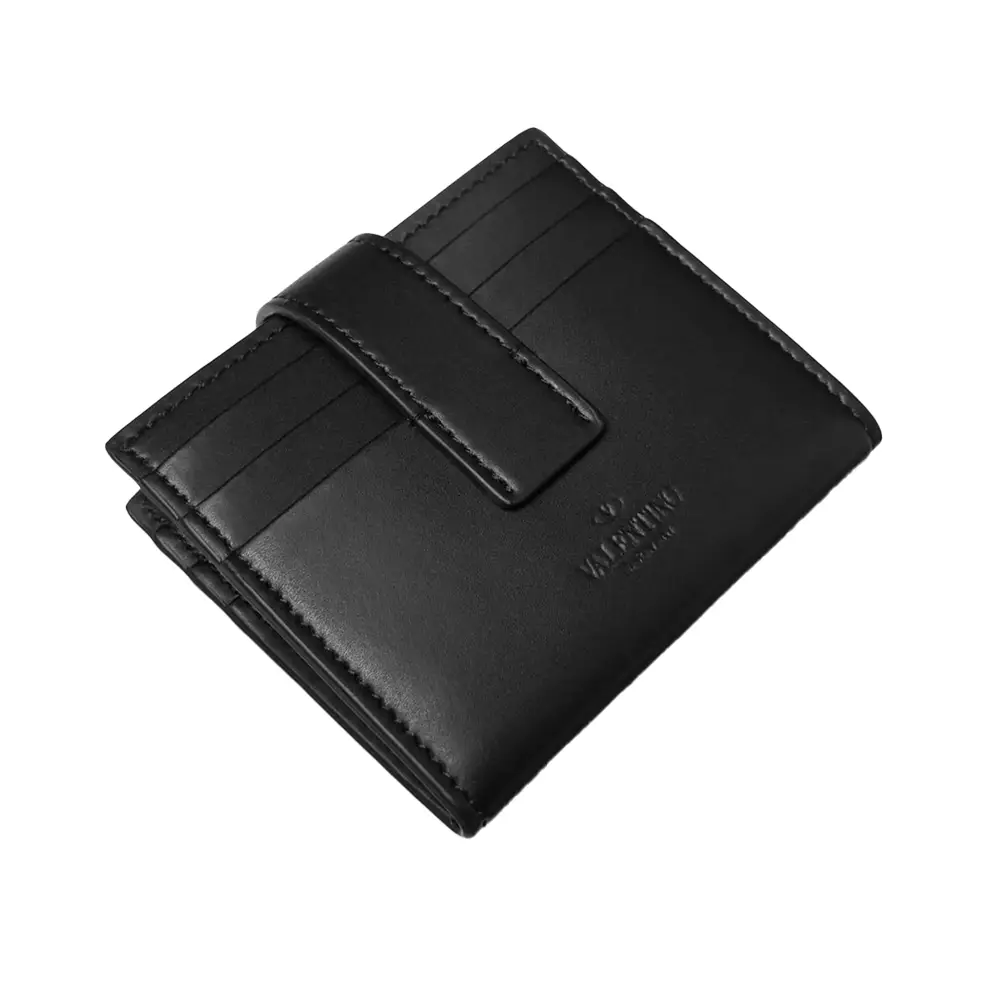 ☆人気☆【VALENTINO】☆Valentino VLTN logo card wallet☆ Valentino Garavani VLTN Logo Print Card Holder Black – voilà.id