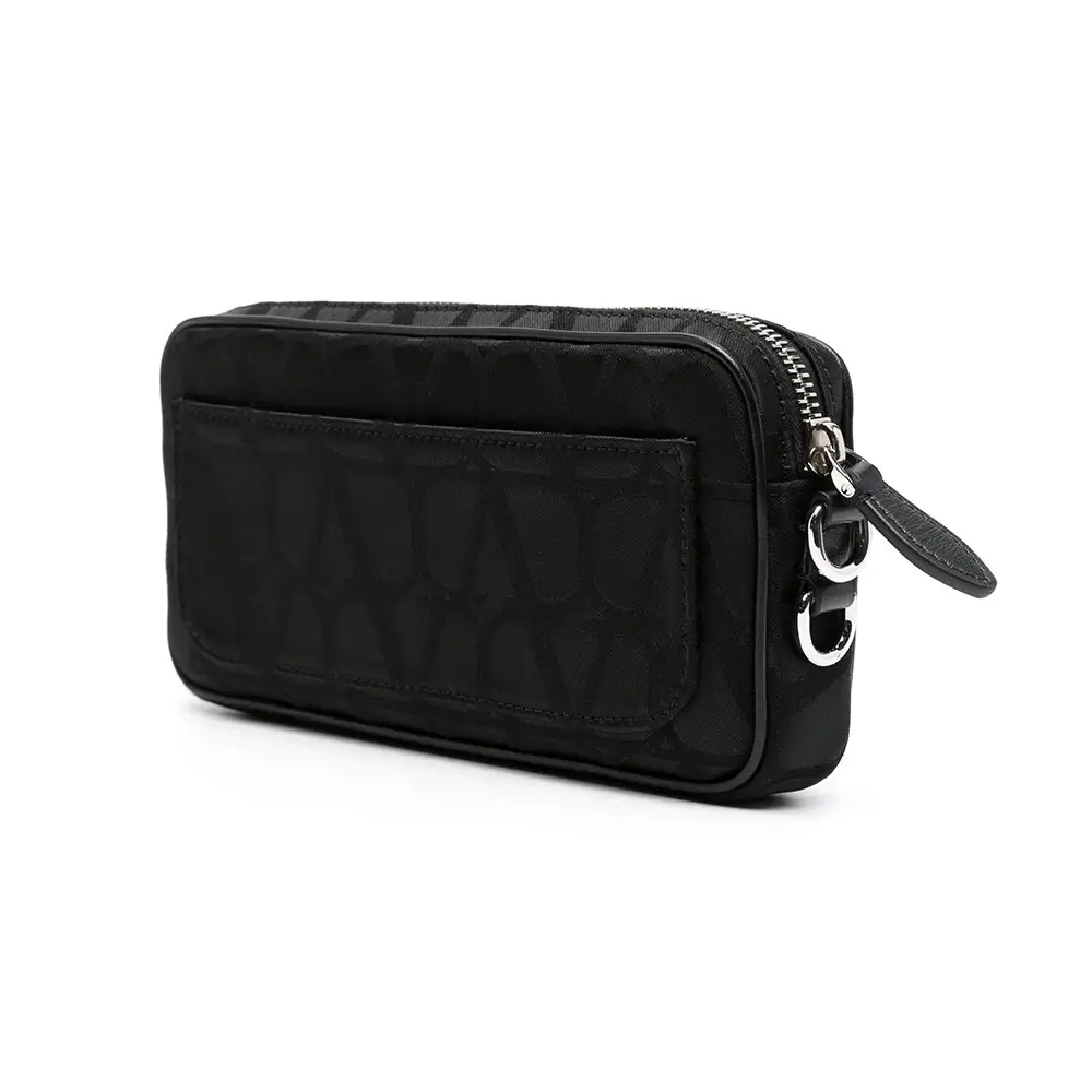 Valentino Garavani Toile Iconographe Messenger Bag Black