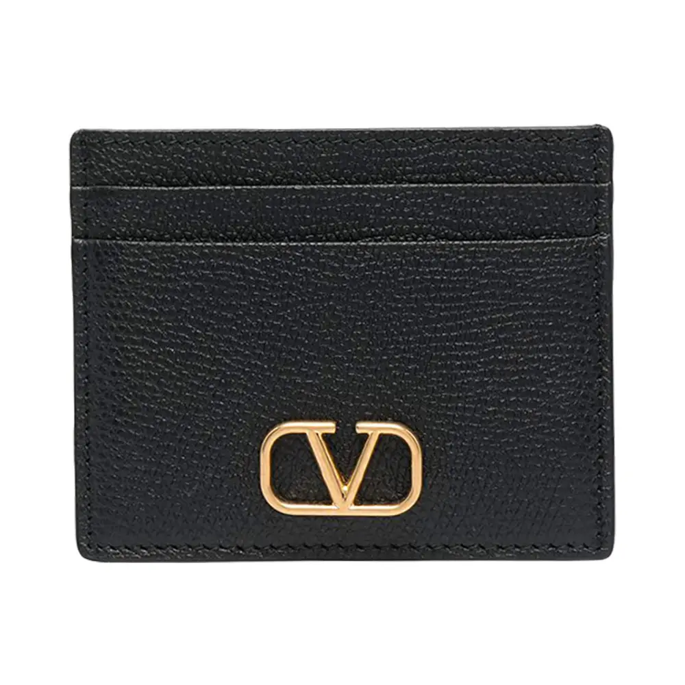 ヘアアクセサリー Valentino Garavani Black Wallet Vlogo The Bold Edition Valentino Garavani - Bold VLogo Flap French Wallet in Nero