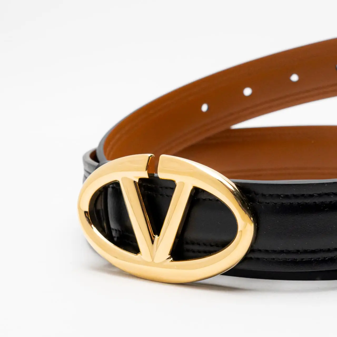 Valentino Garavani The Bold VLogo Edition Shiny Calfskin