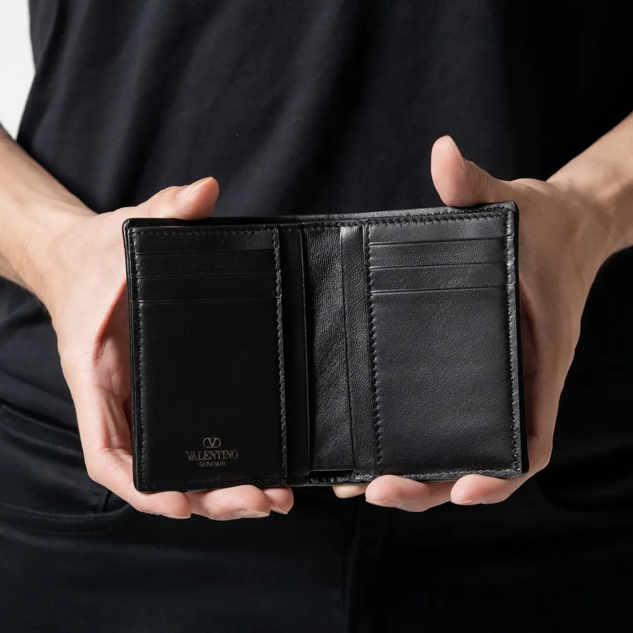 Valentino Garavani Toile Iconographe Bi-Fold Card Holder