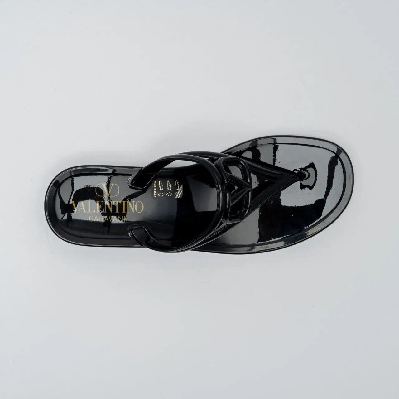 Valentino Garavani VLogo Signature Flip-Flops Plastic Black