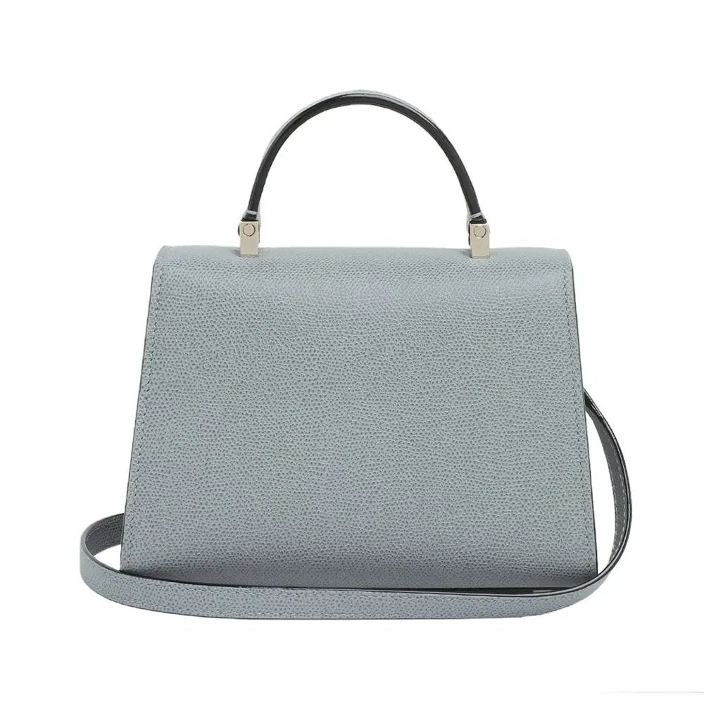 Valextra Iside Crossbody Micro Bag Smokey Blue – voilà.id