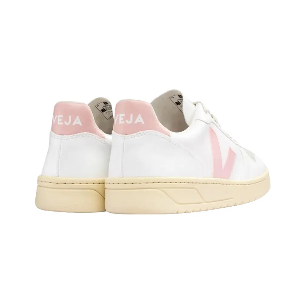 Veja V-10 Low Top Sneakers White Petal Pink Women – voilà.id