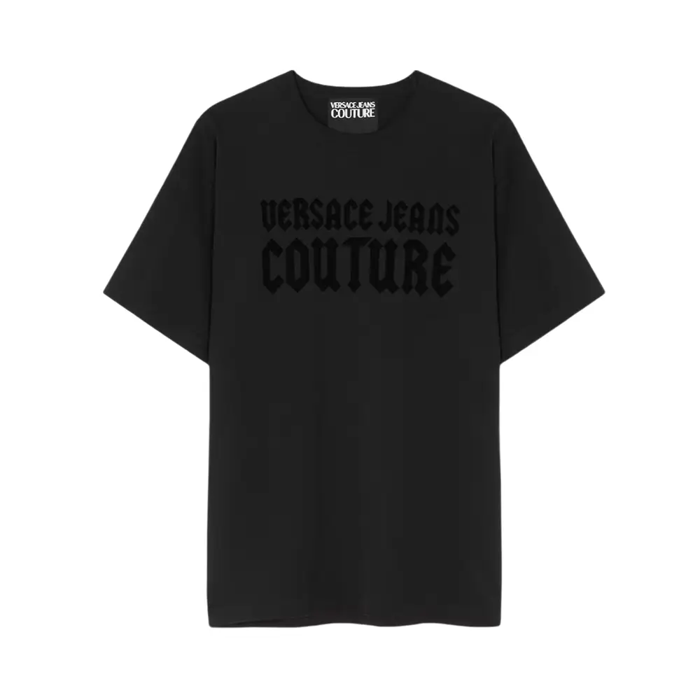VERSACE ロコフリントクルネックTシャツ 74GAHT05CJ00T G03 レギュラーフィット Tシャツ ロゴ | VERSACE JP