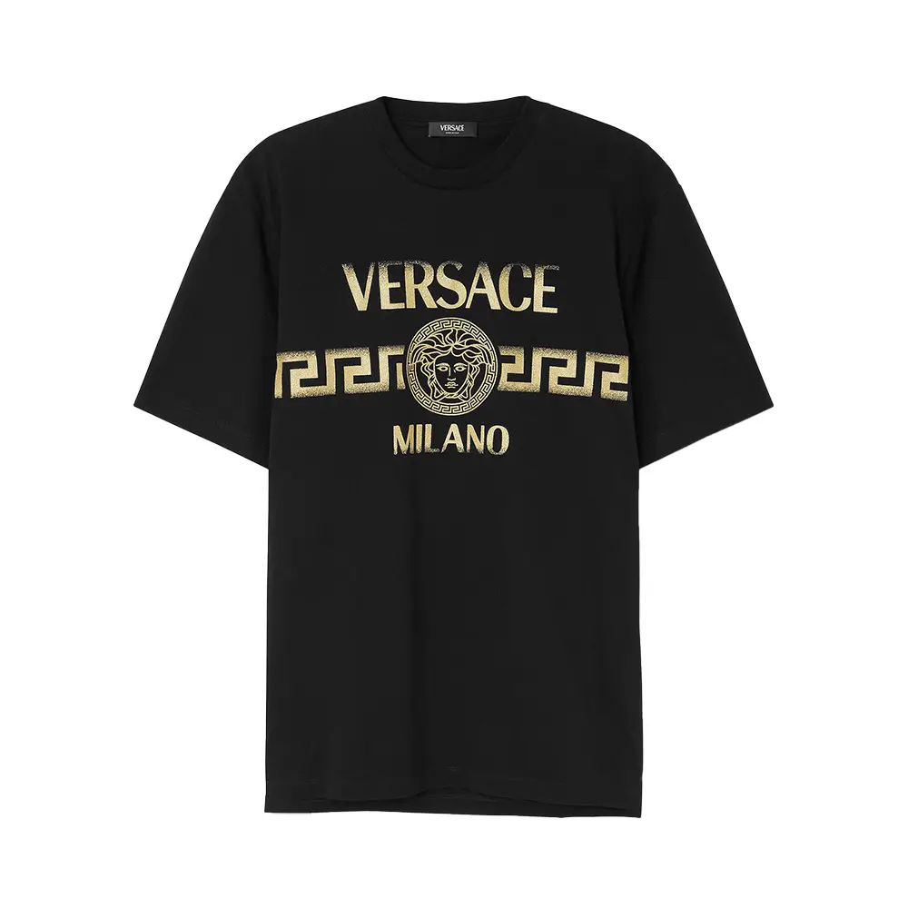 Versace Medusa Logo on The Front T-Shirt Black – voilà.id