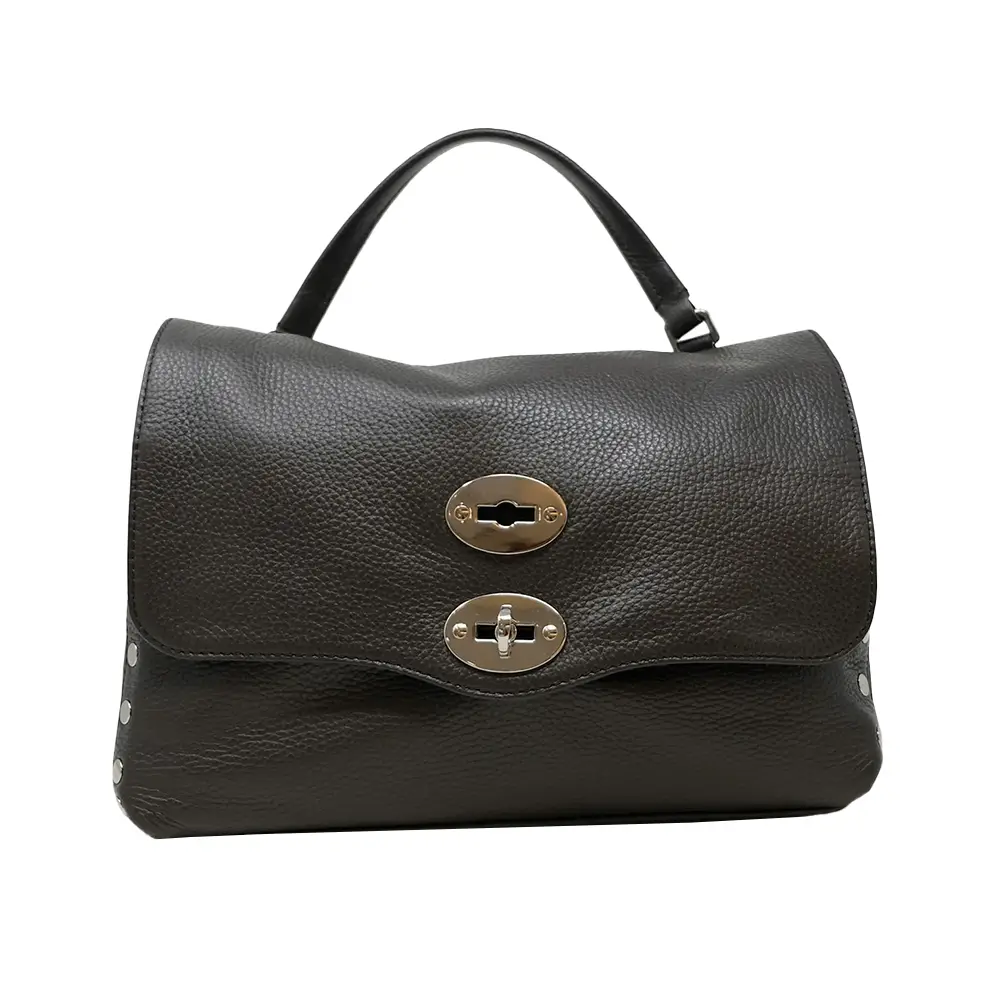 Zanellato Postina Small Bag with Nylon Strap in Hammered